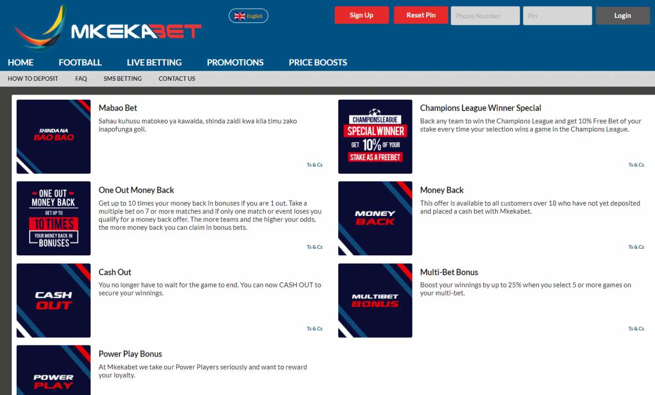 How to receive a bonus for your bets at MkekaBet?